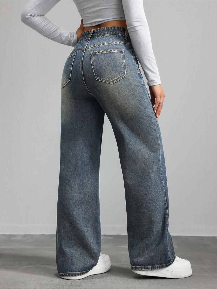 NIEBIESKIE SPODNIE JEANS 