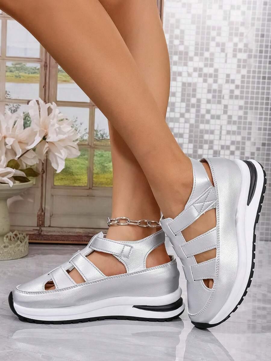 srebrne buty sportowe