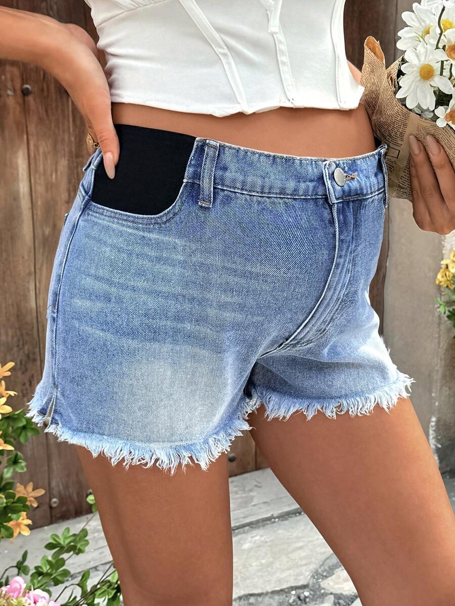 NIEBIESKIE SPODENKI JEANS