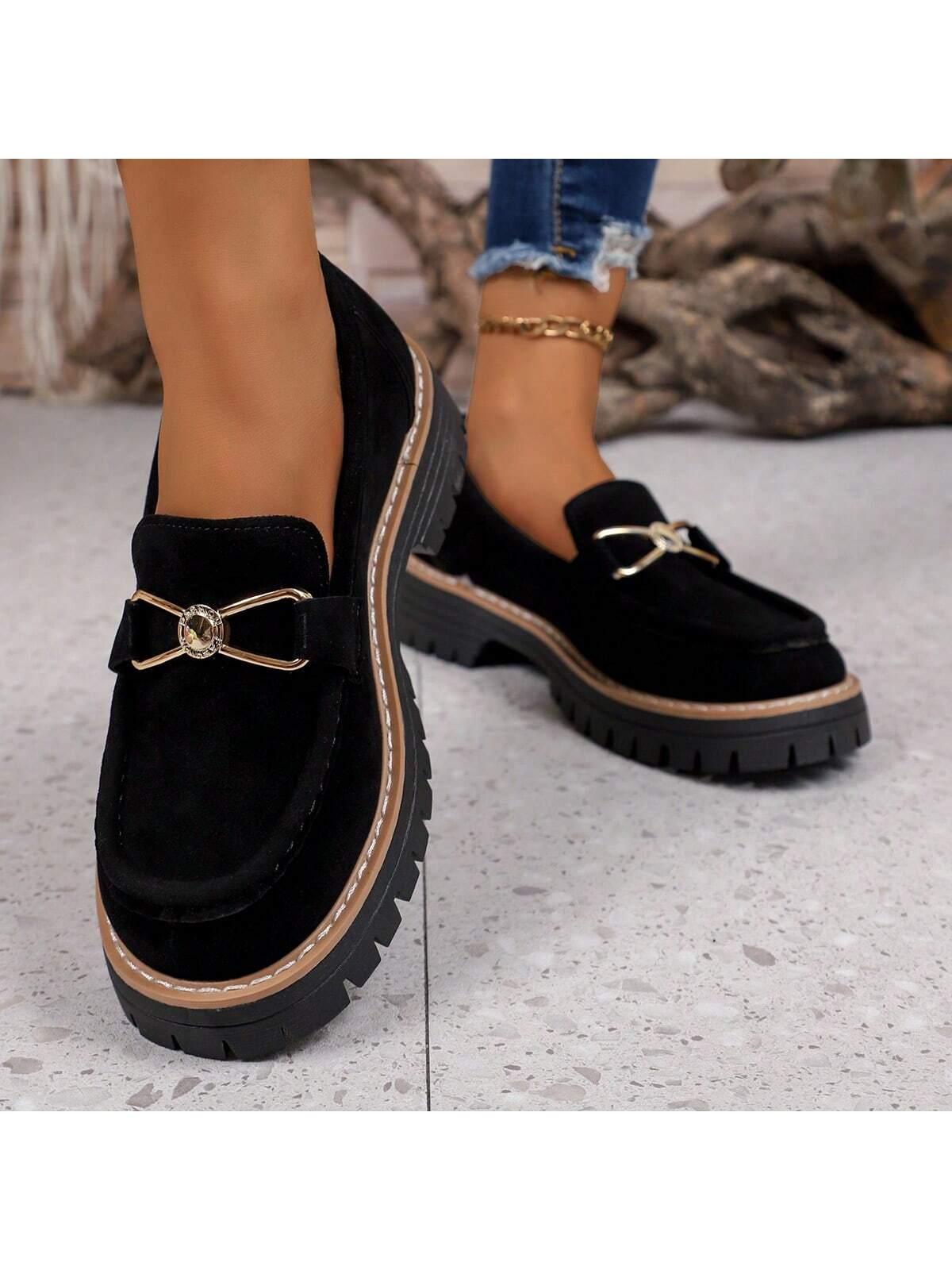 CZARNE MOKASYNY CASUAL 