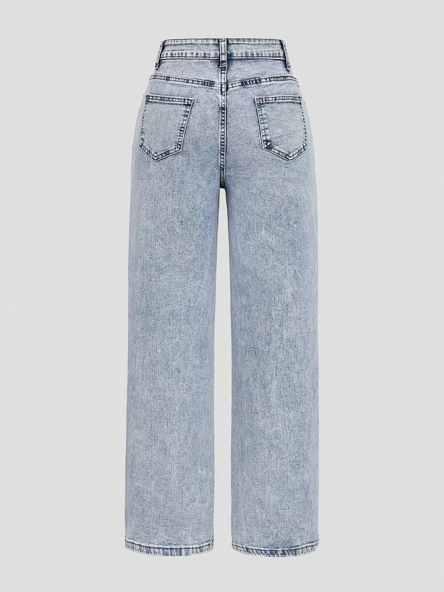 NIEBIESKIE SPODNIE JEANS