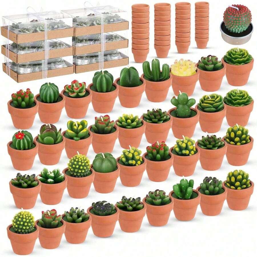 sztuczne kwiaty świeczki 18-pack