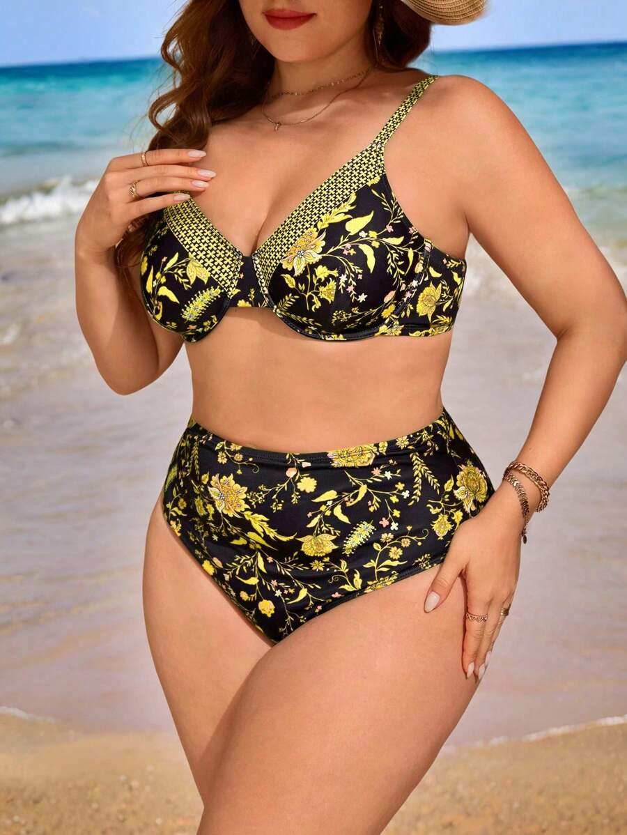 dół od bikini kwiaty
