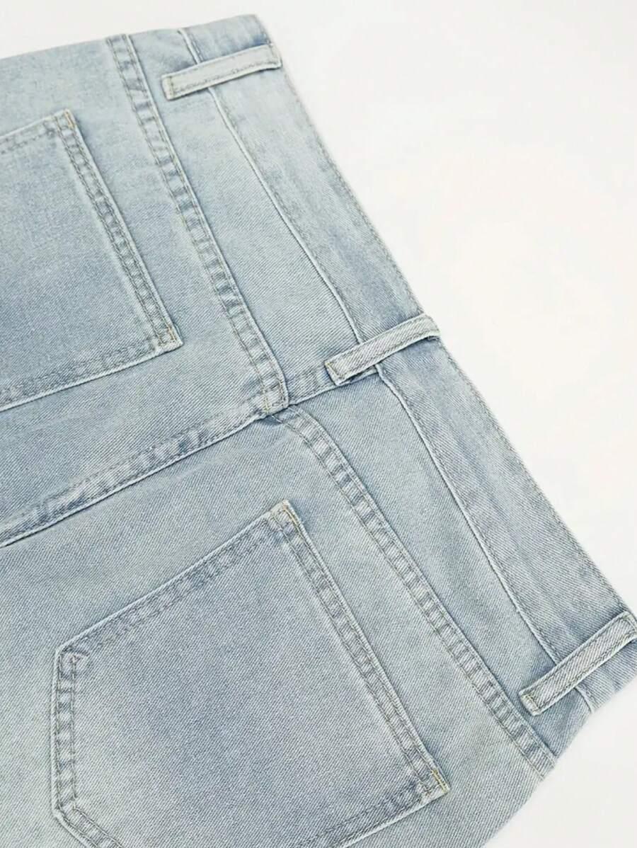 NIEBIESKIE PROSTE JEANSY