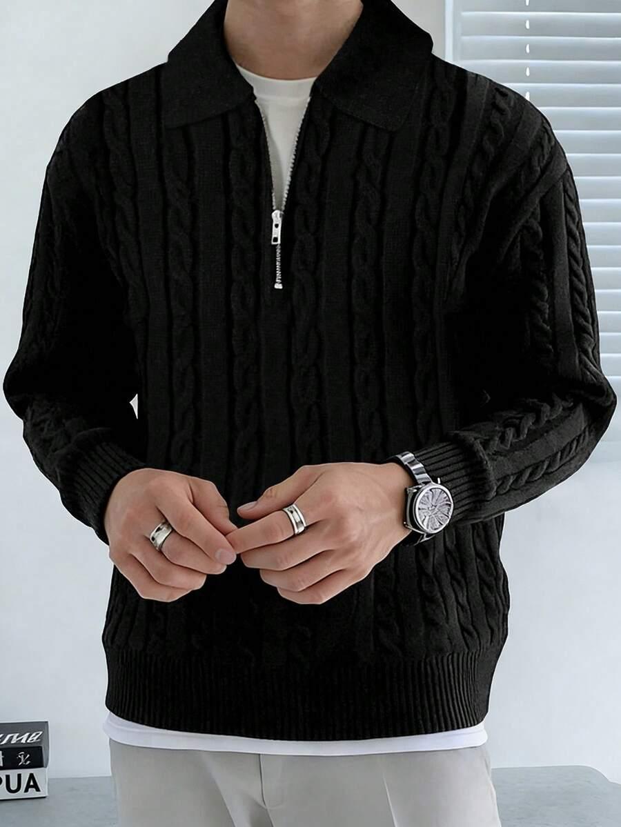 CZARNY SWETER ZAMEK