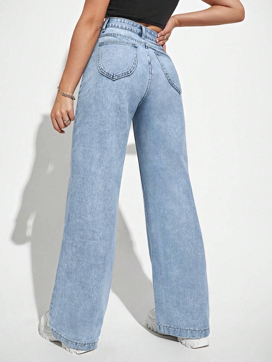 NIEBIESKIE SPODNIE JEANS