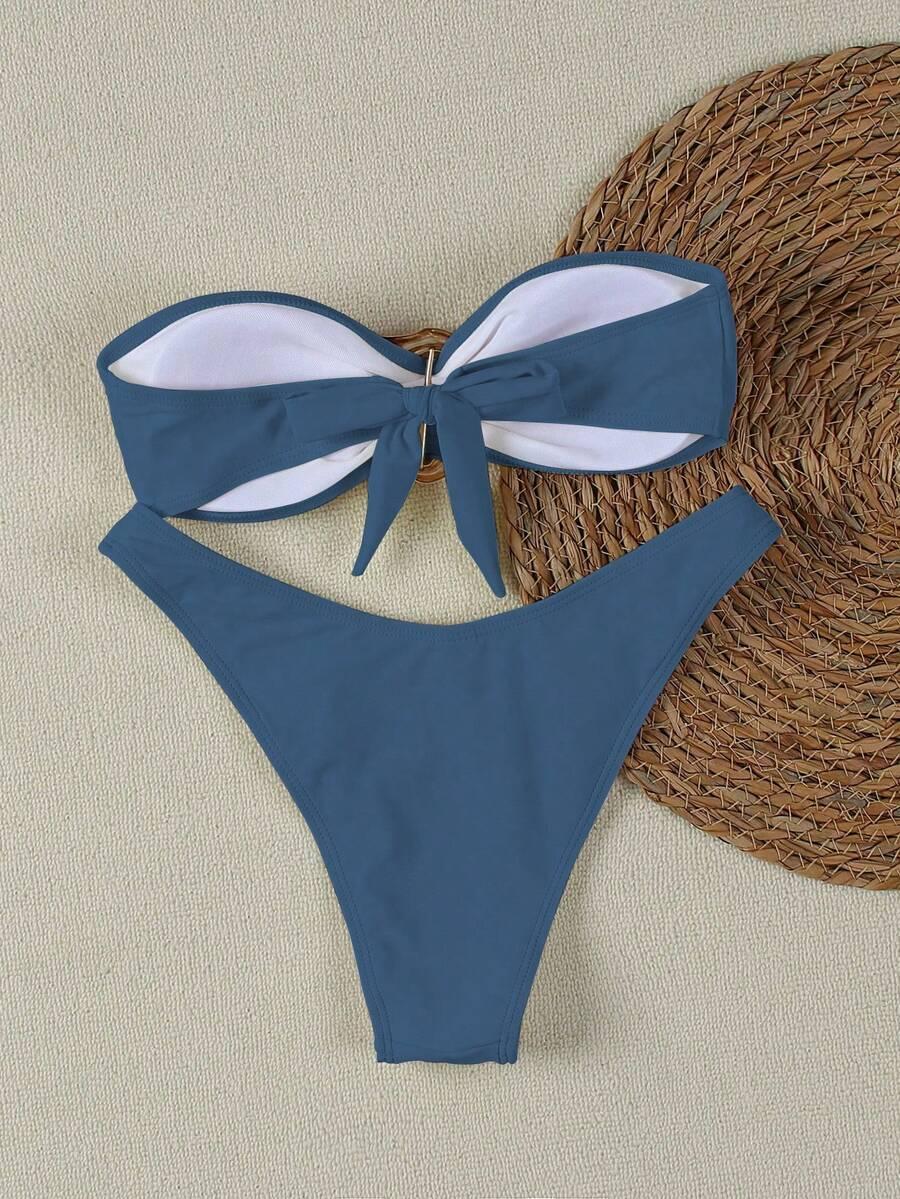 niebieska góra od bikini 