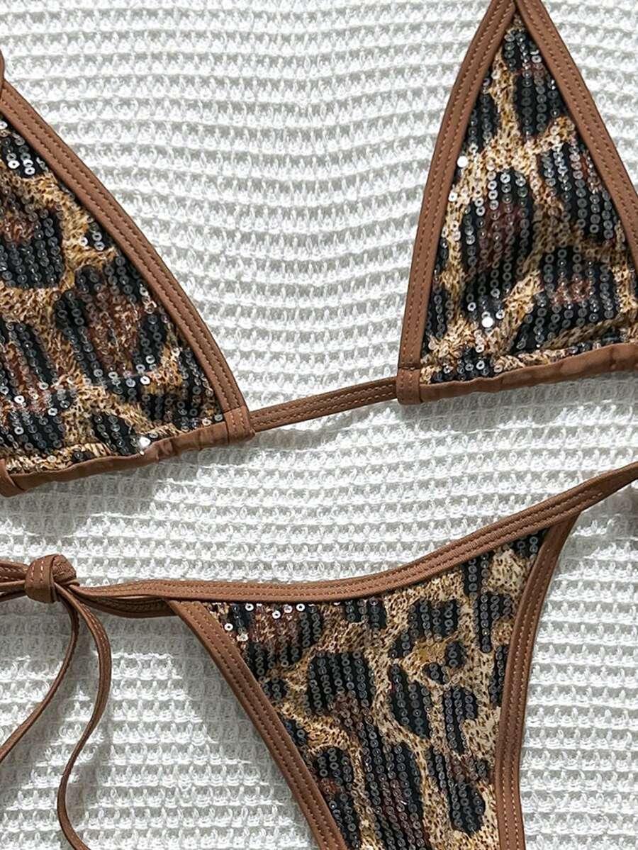 góra od stroju kąpielowego animal print