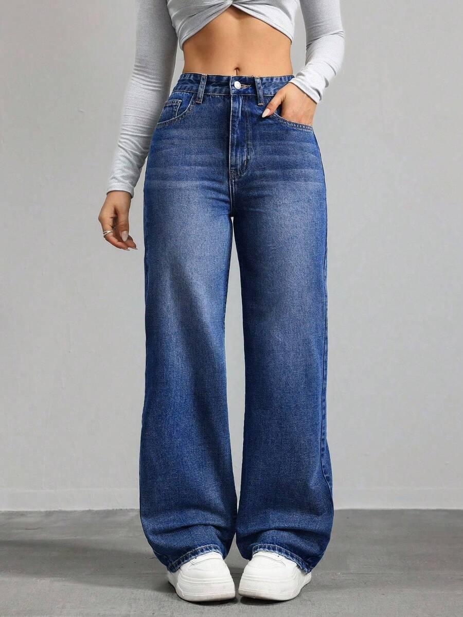 NIEBIESKIE SPODNIE JEANS