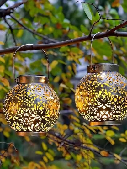 złoty lampion zdobienie