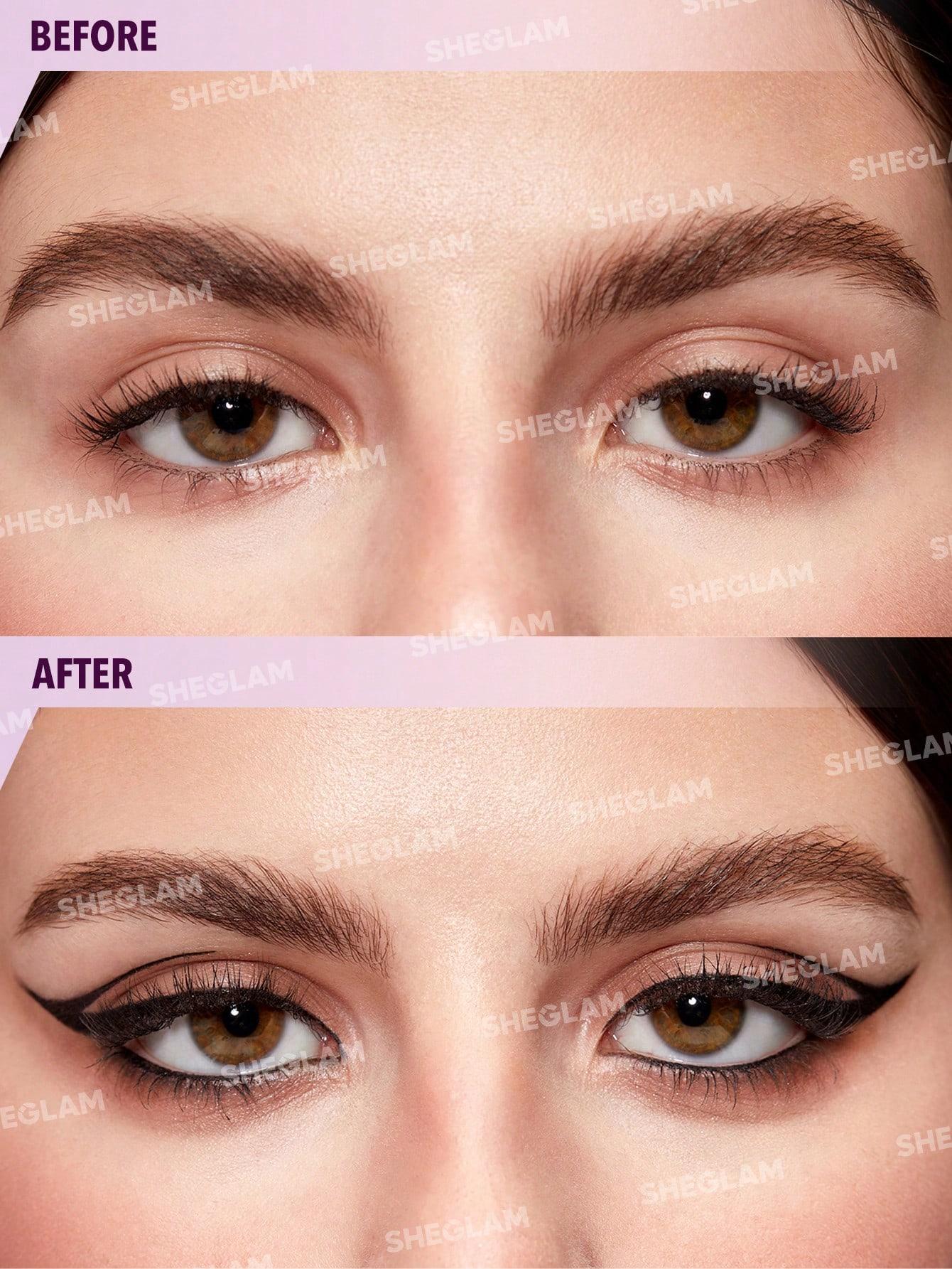 czarny eyeliner w pisaku