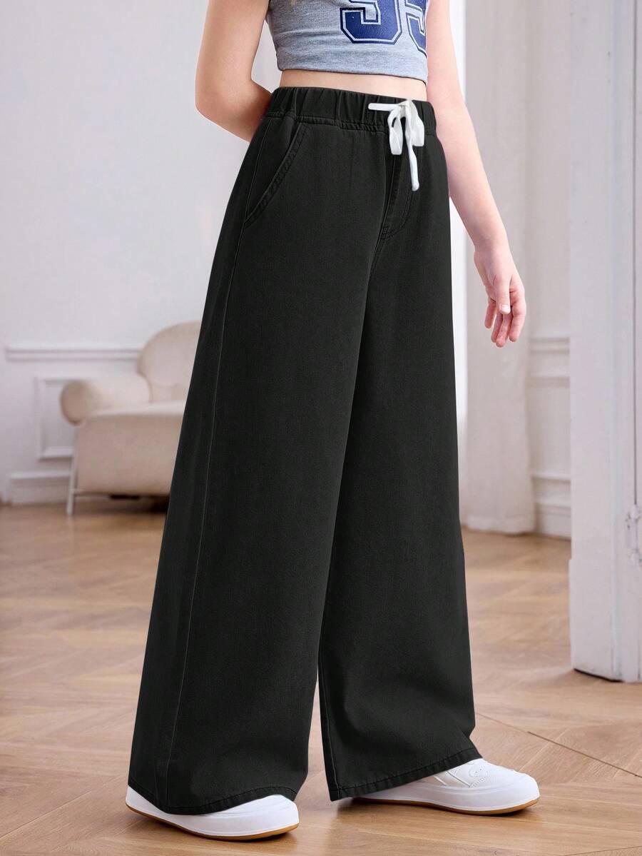 CZARNE SPODNIE JEANS