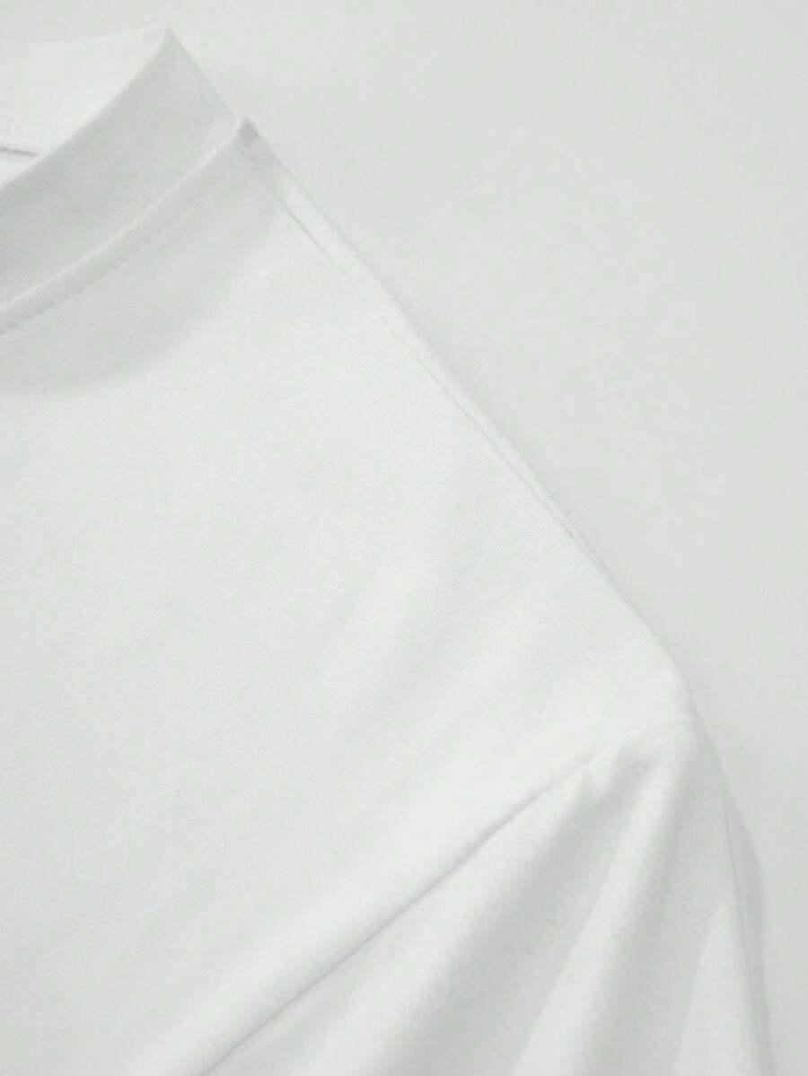 t-shirt okrągły dekolt nadruk 3-pack
