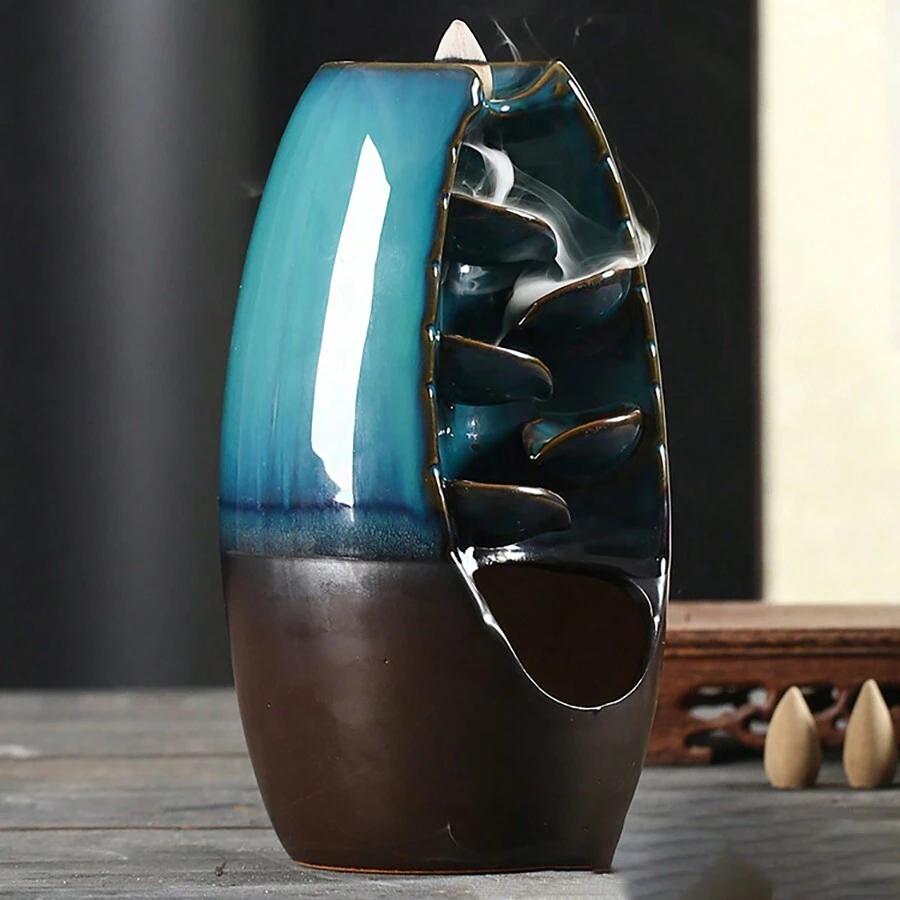 ceramiczna kadzielnica motyw wodospad 