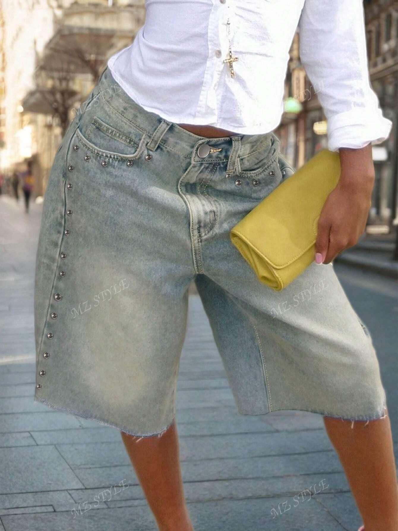 NIEBIESKIE SPODENKI JEANS