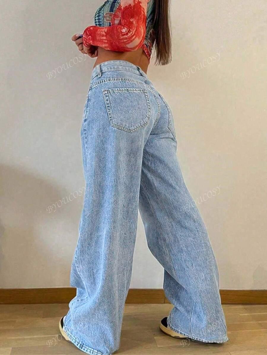 NIEBIESKIE SPODNIE JEANS