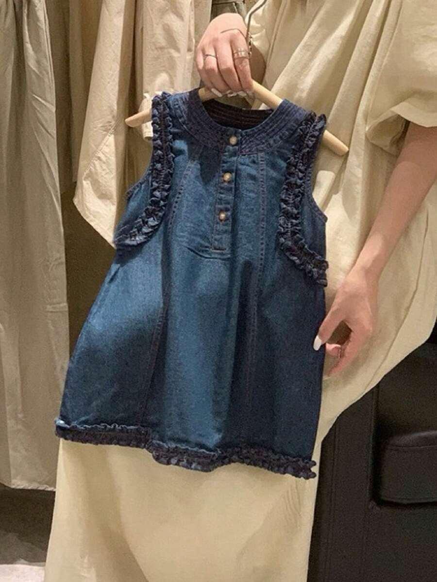granatowa sukienka jeans