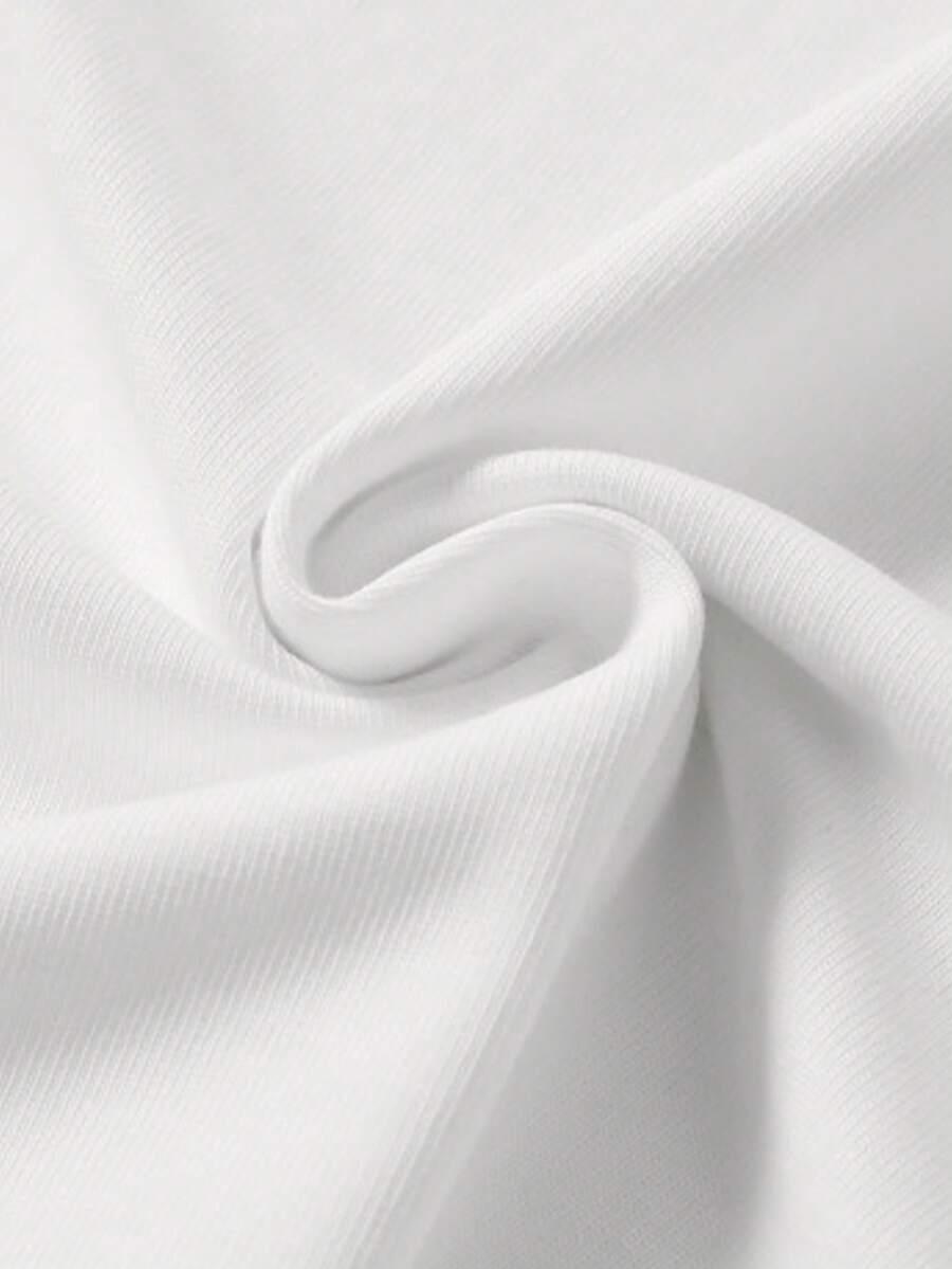 BIAŁY T-SHIRT NADRUK