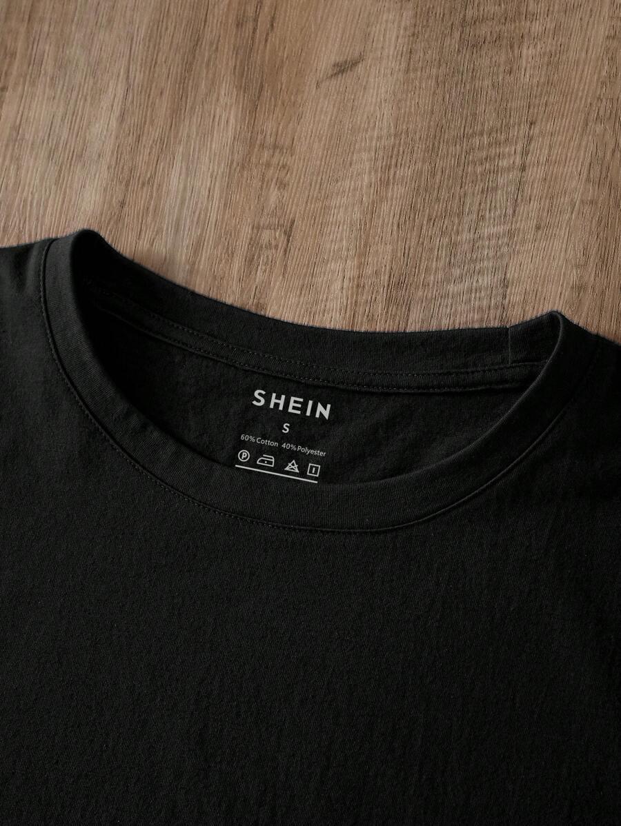 CZARNY T-SHIRT BASIC