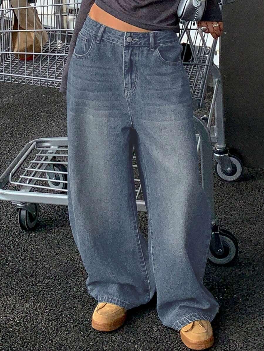 SPODNIE JEANS SZEROKIE NOGAWKI