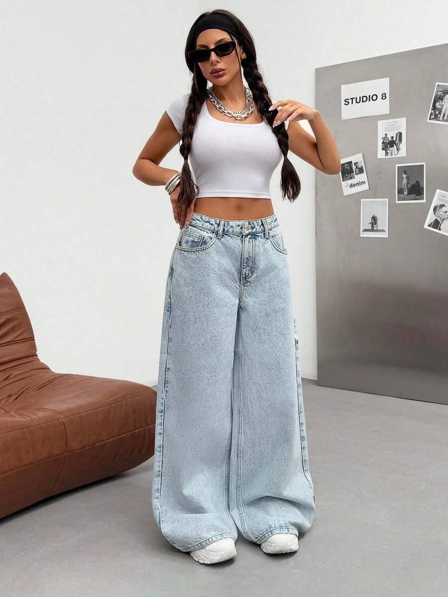 NIEBIESKIE SPODNIE JEANS