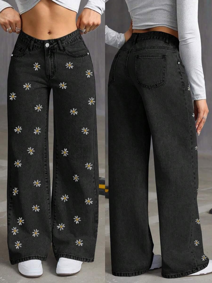 czarne spodnie jeans