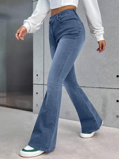 niebieskie jeansy casual