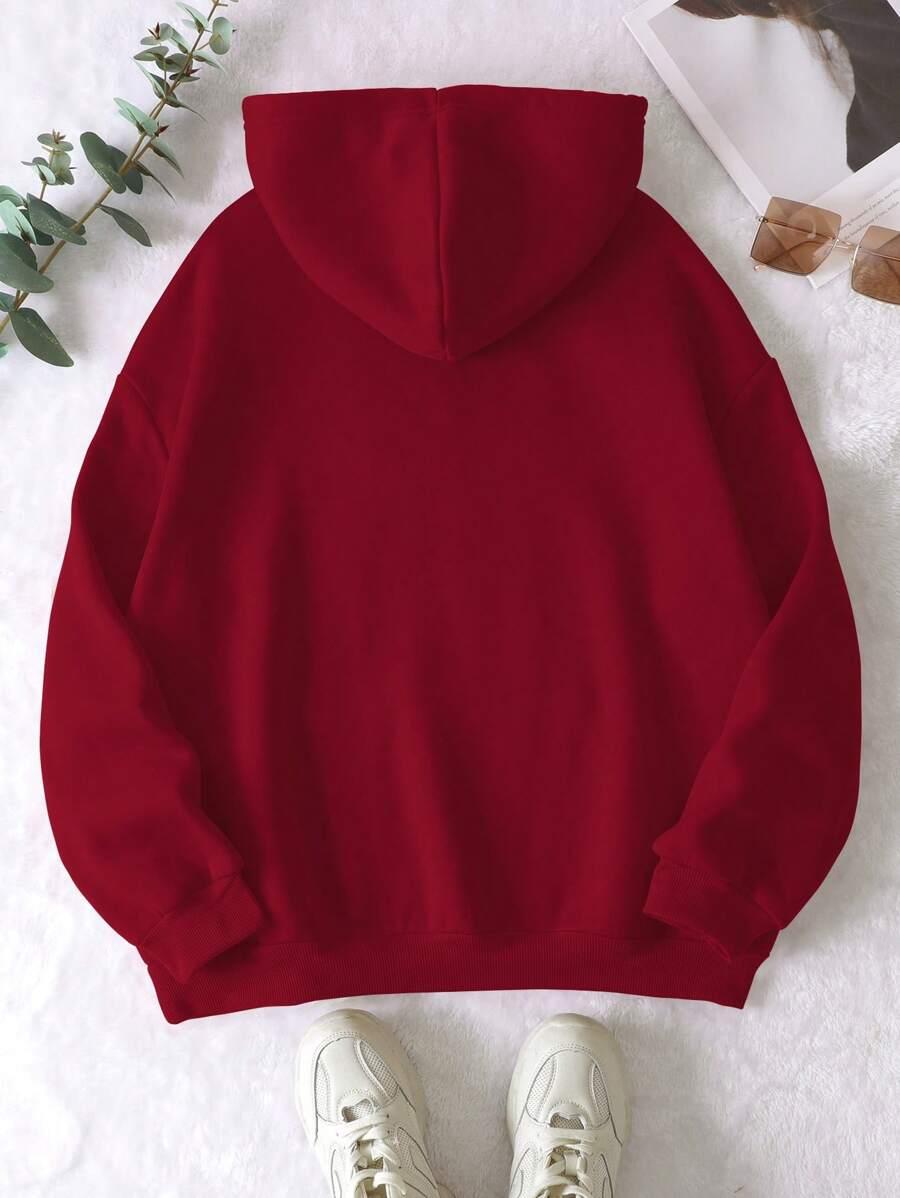czerwona bluza kaptur