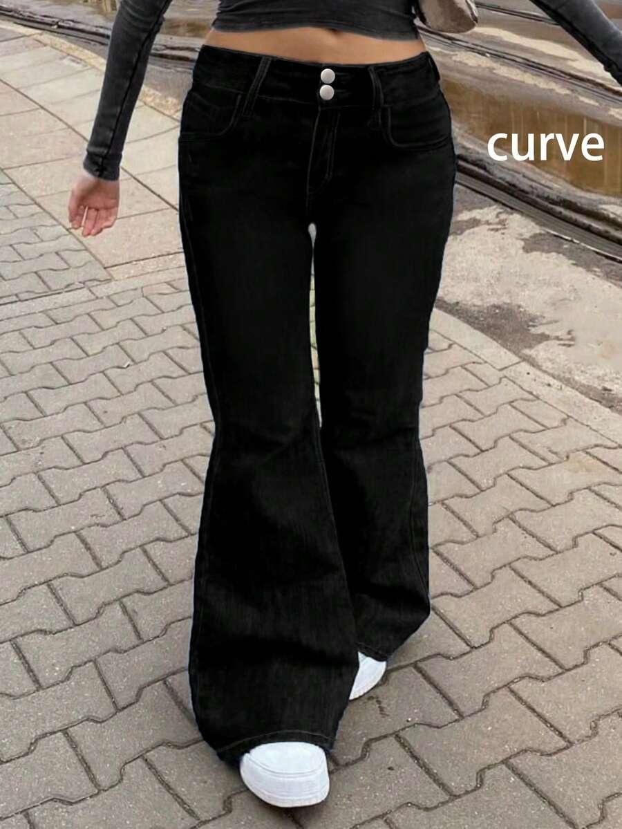 czarne spodnie jeans 