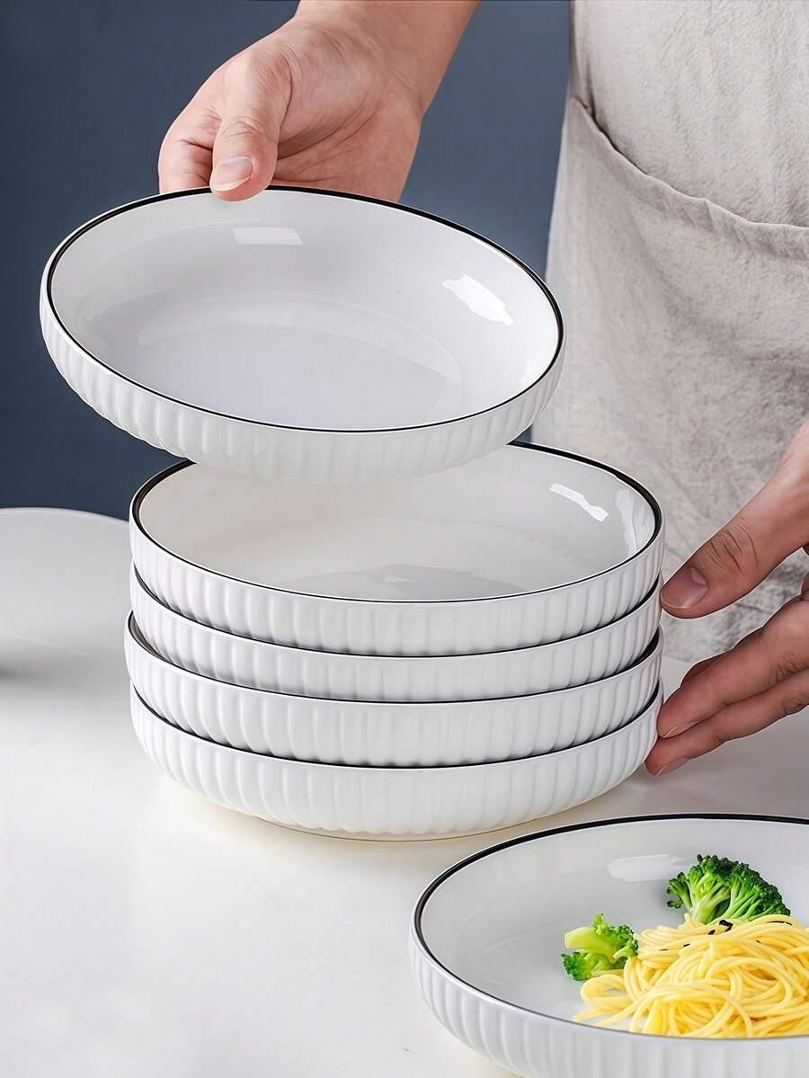 biały talerz 4-pack