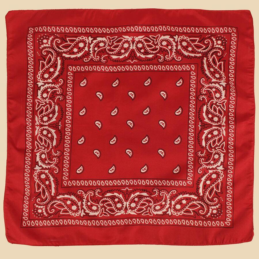 czerwona bandana wzór