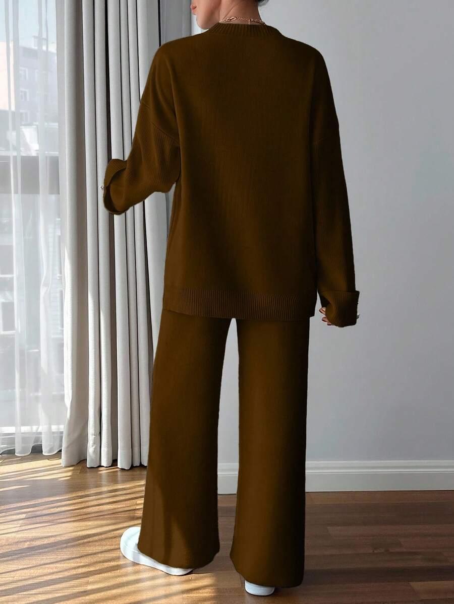 SWETER SPODNIE KOMPLET