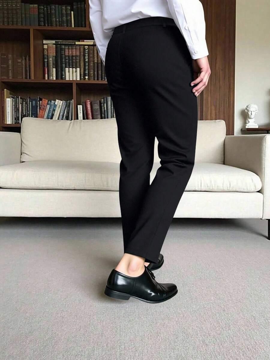 CZARNE ELEGANCKIE SPODNIE