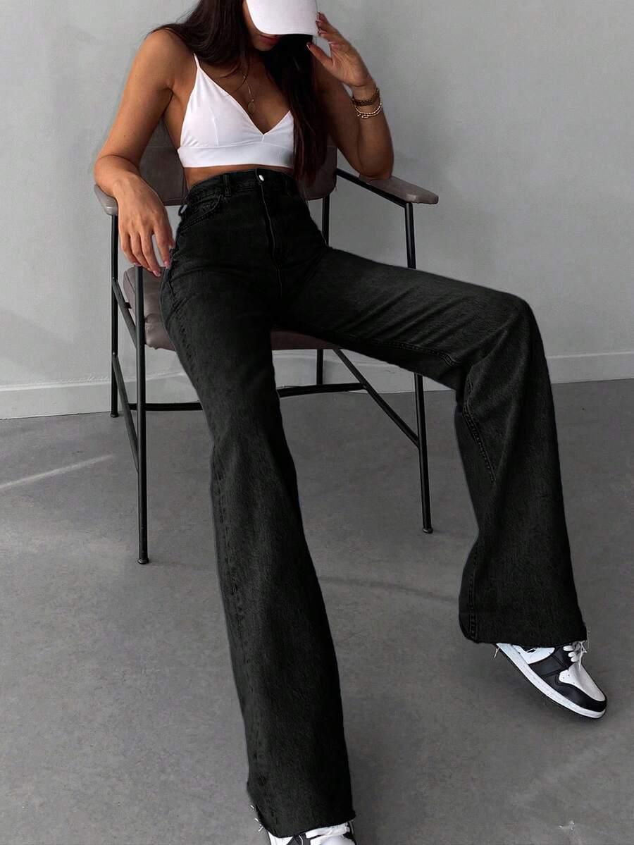 SPODNIE JEANS WYSOKI STAN
