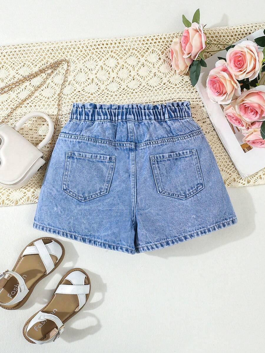 spodenki jeans haft 