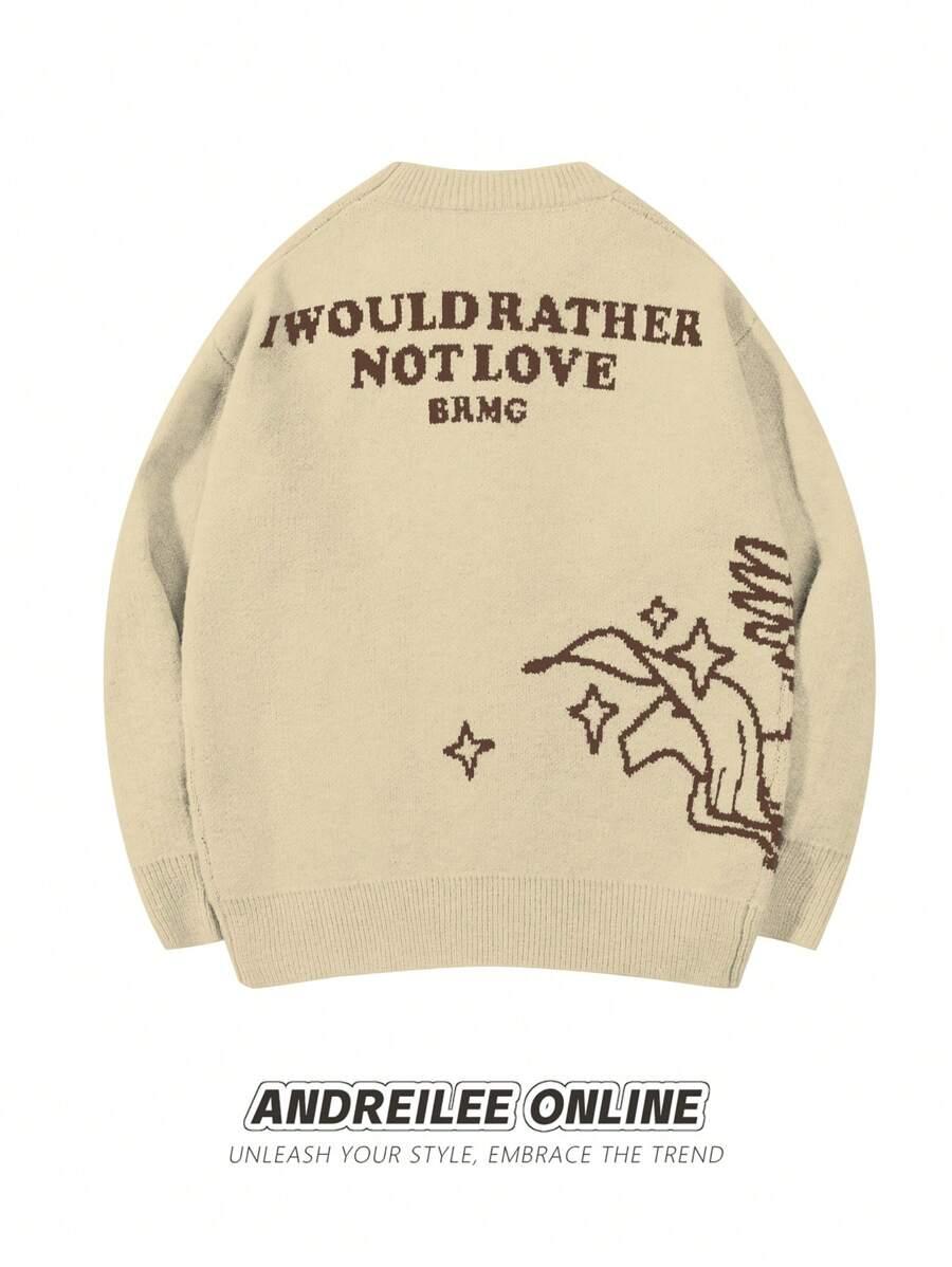 beżowy sweter wzór
