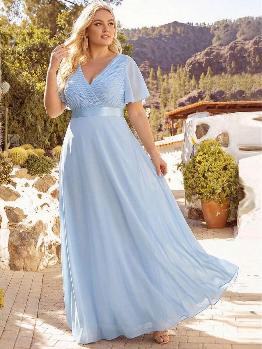NIEBIESKA MAXI SUKIENKA 