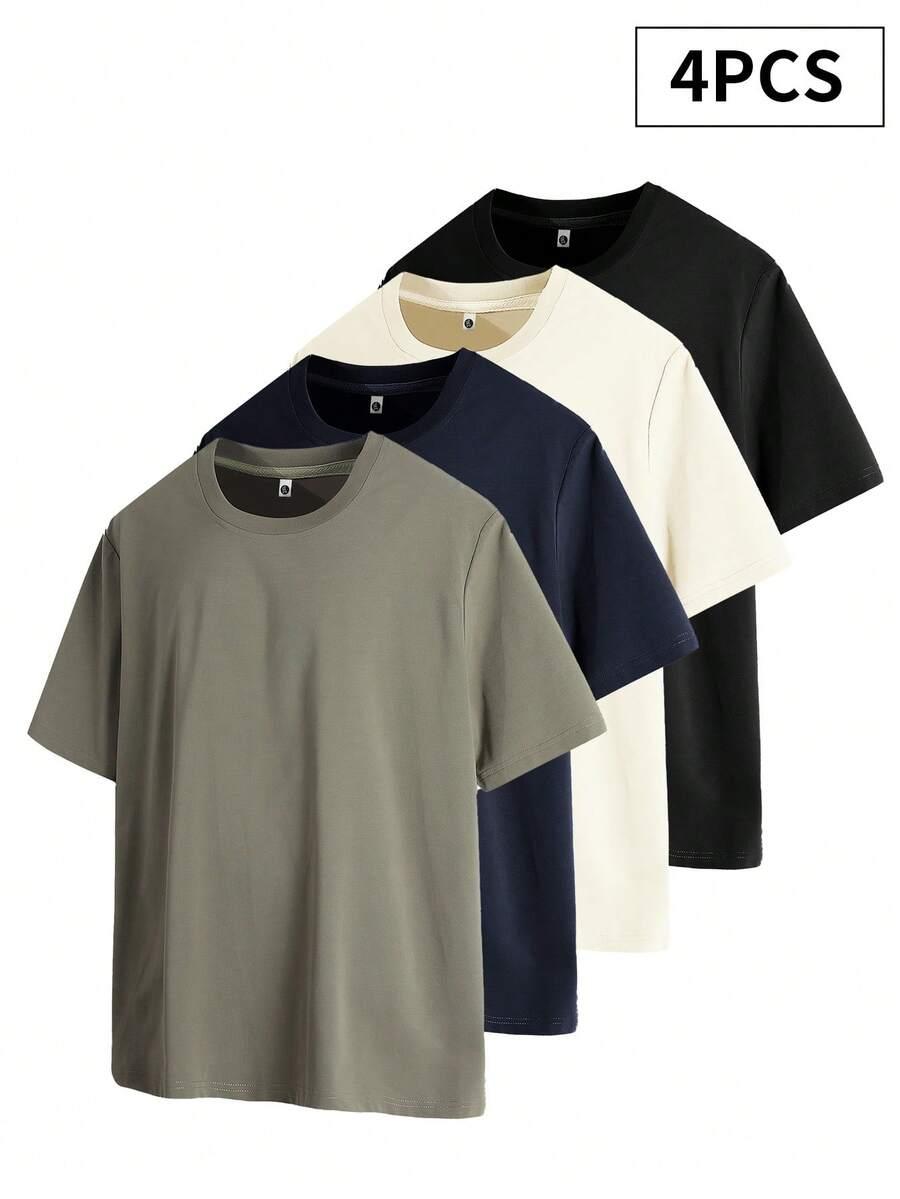 zestaw t-shirtów różne kolory 4-pack