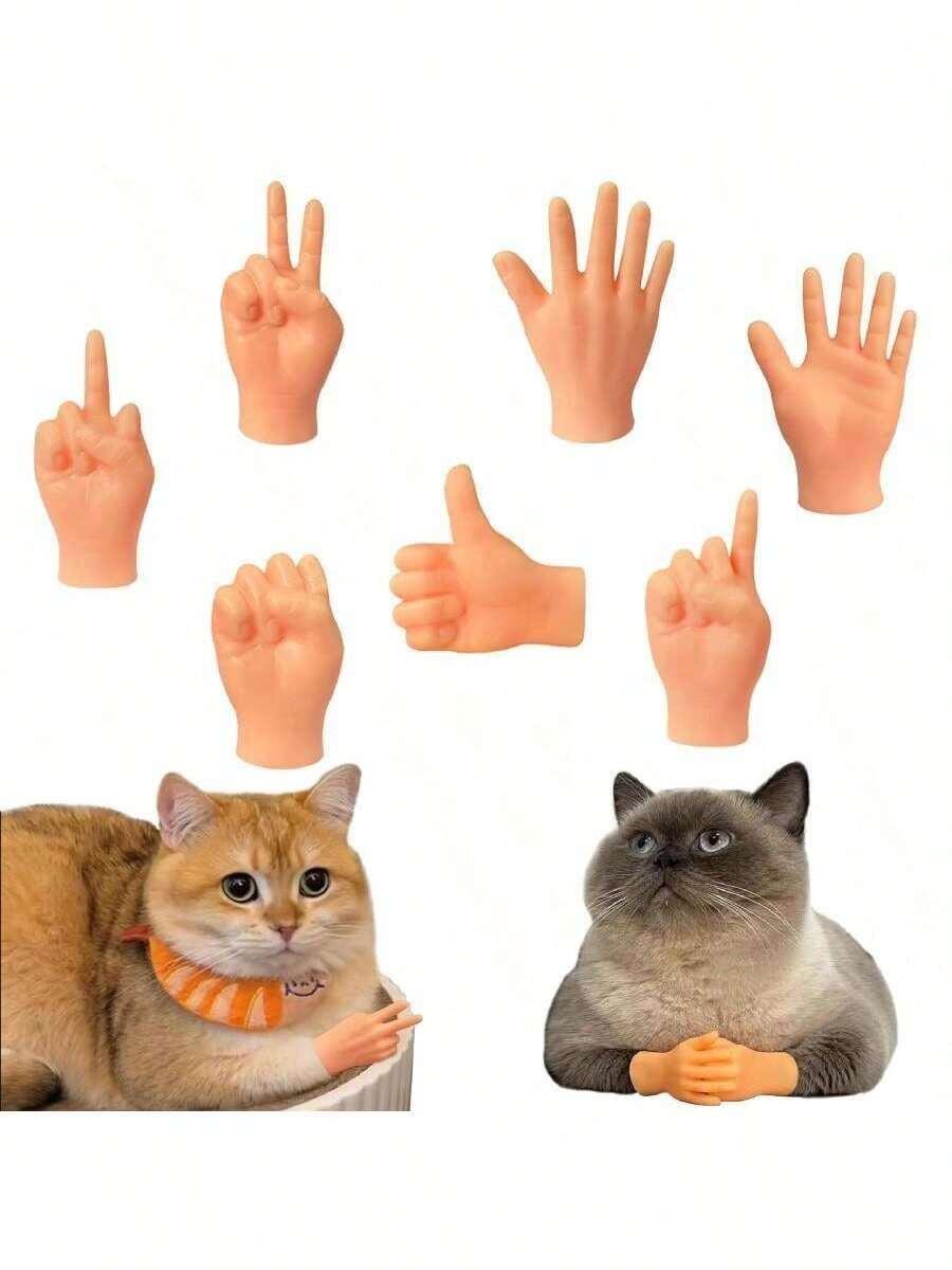 gumowa zabawka ręka 7 sztuk