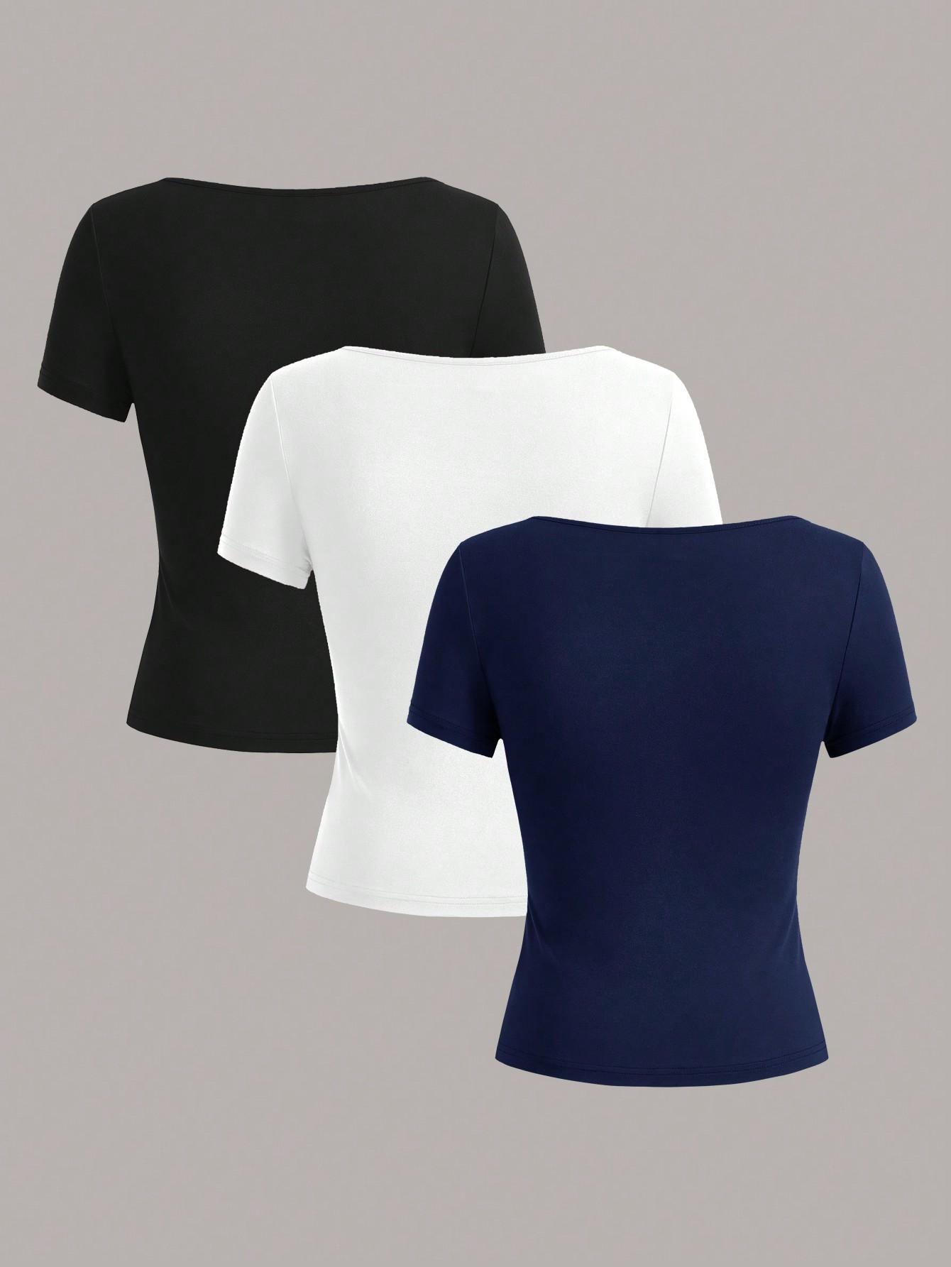 top krótki rękaw 3-pack