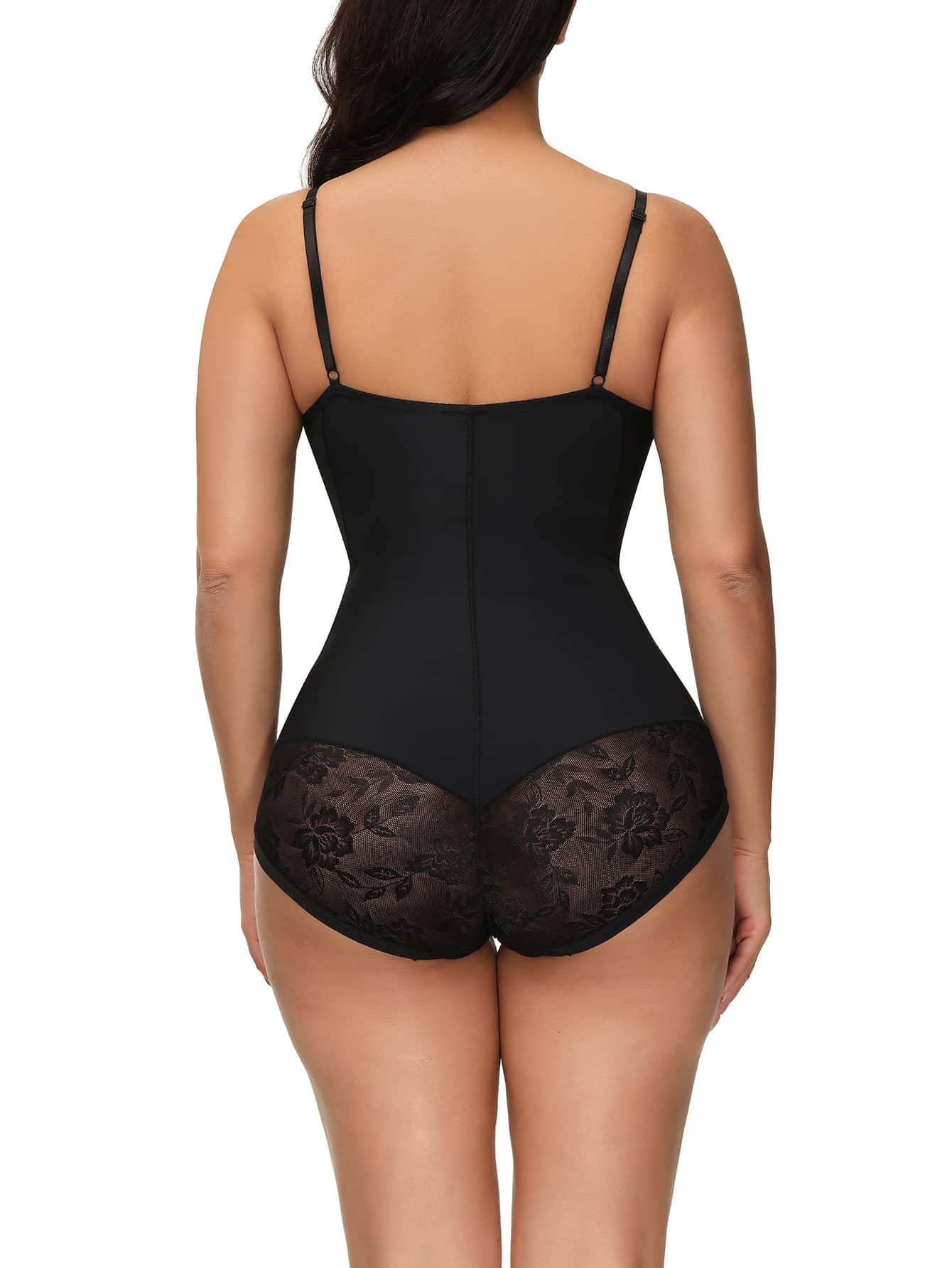 CZARNE MODELUJĄCE BODY NA RAMIĄCZKACH 
