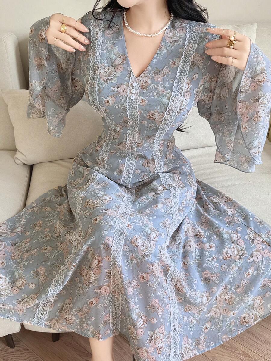 sukienka maxi kwiaty