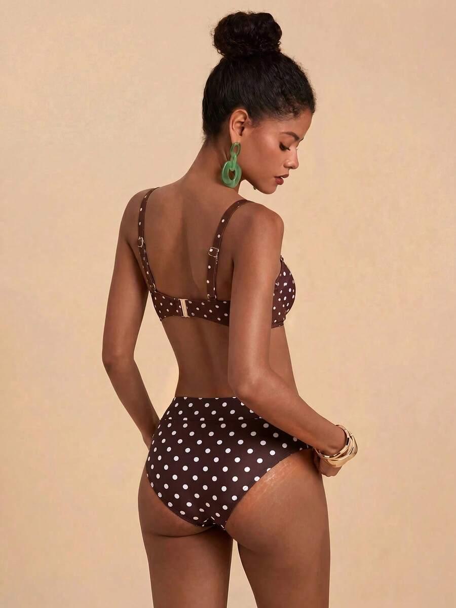 KOMPLET BIKINI WZÓR GROSZKI