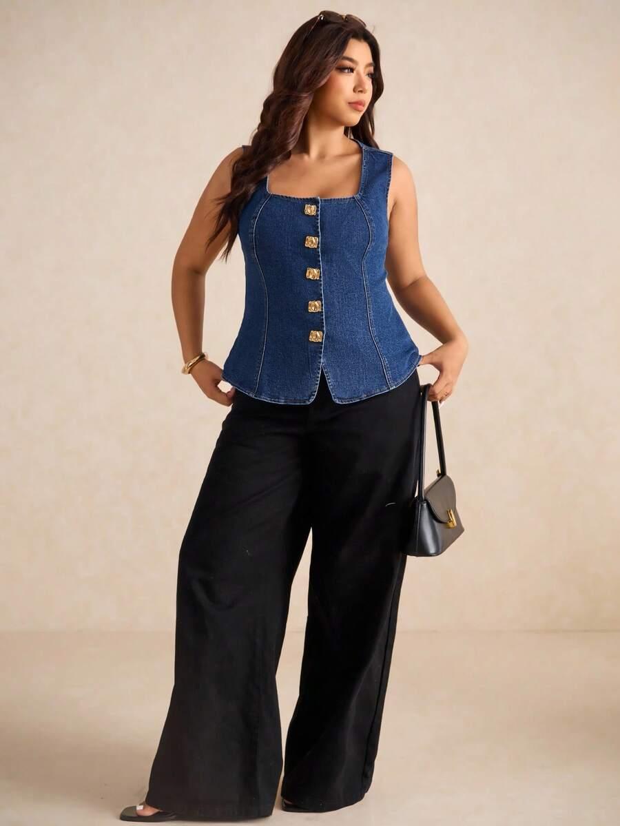 BLUZKA JEANS GUZIKI