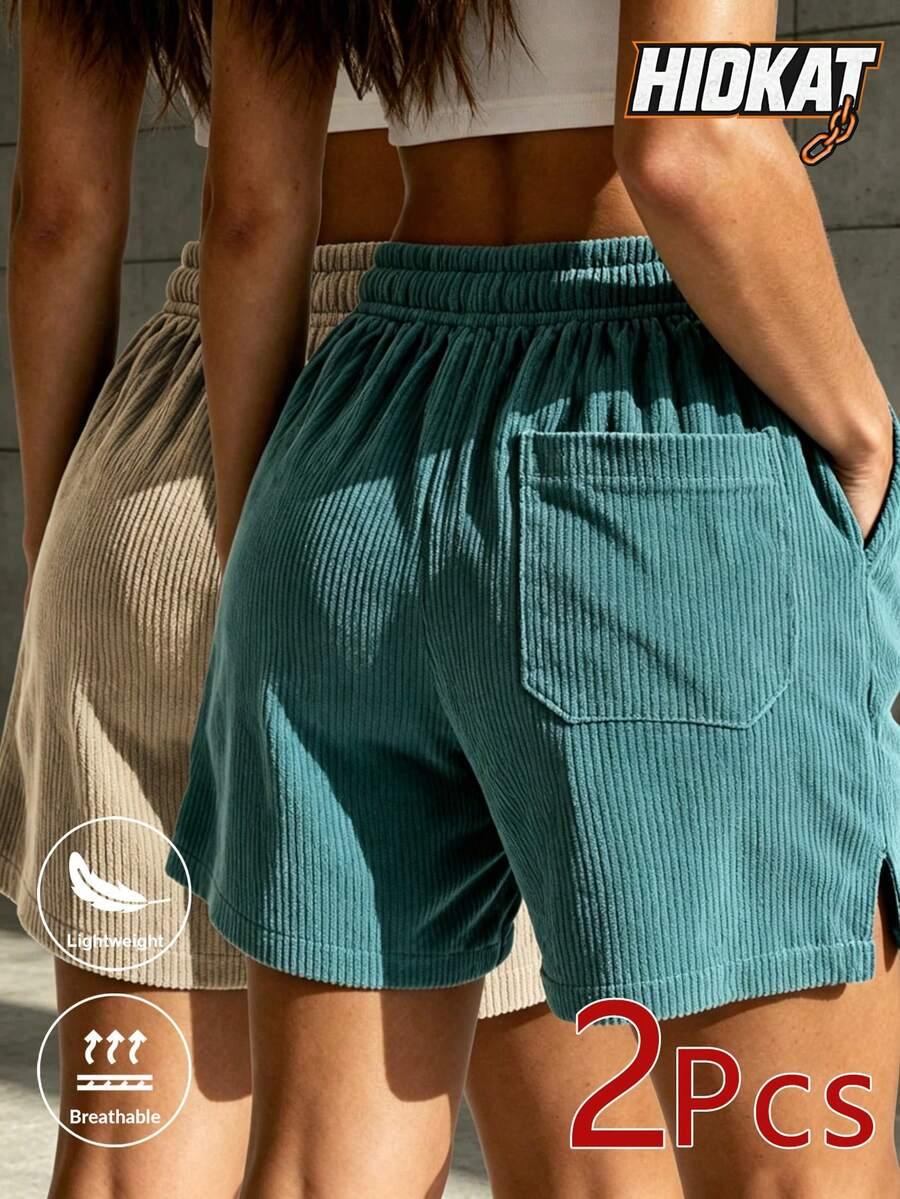 sztruksowe spodenki 2-pack