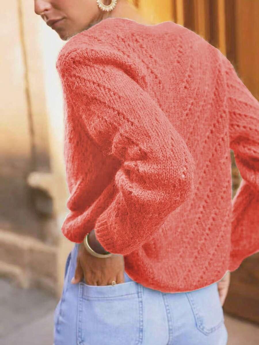 sweter kardigan guziki v neck