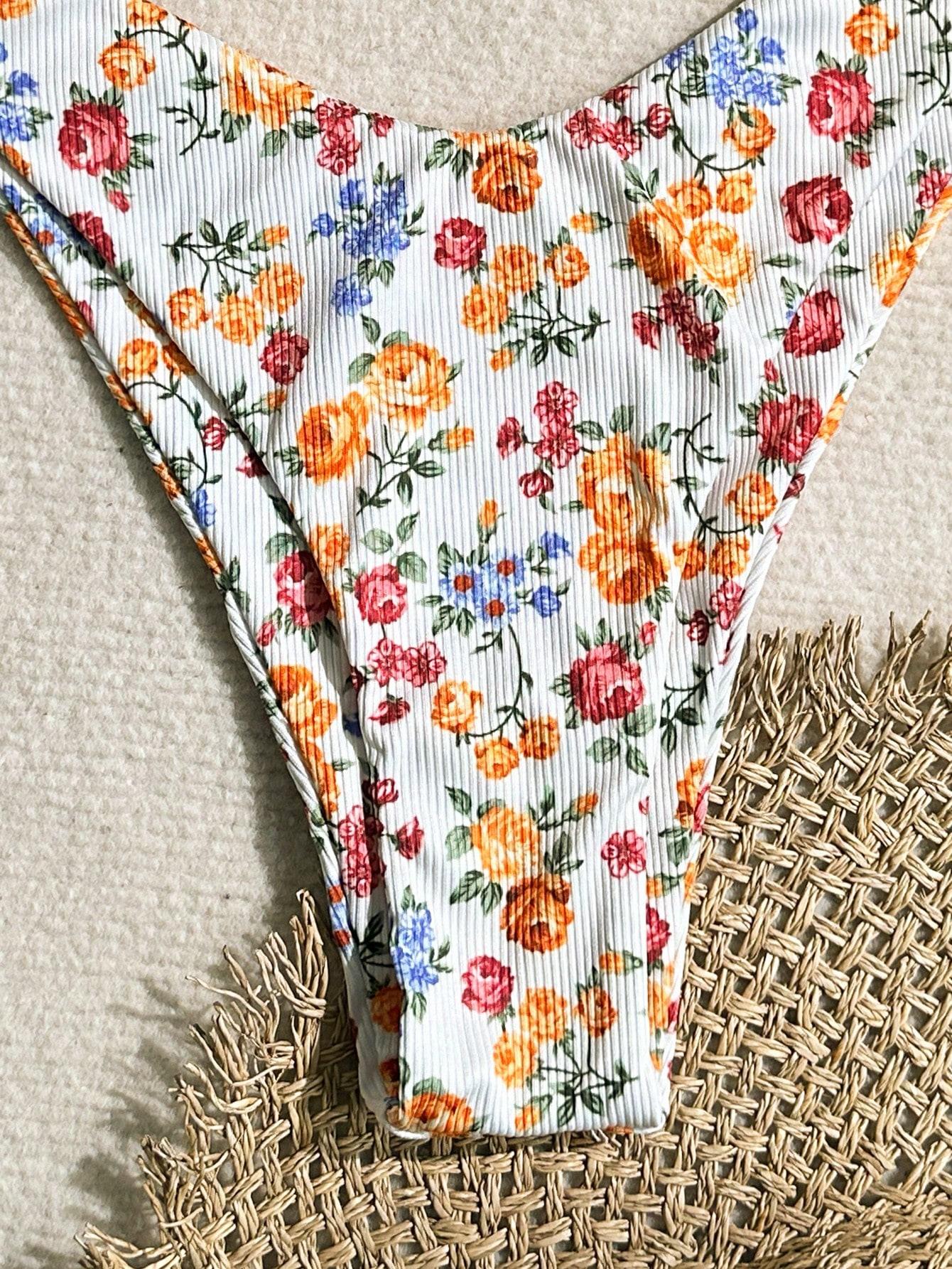 DÓŁ OD BIKINI KWIATY