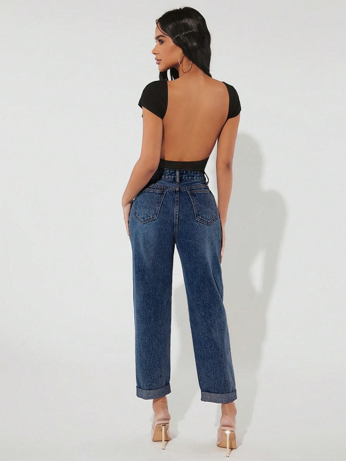 NIEBIESKIE SPODNIE JEANS