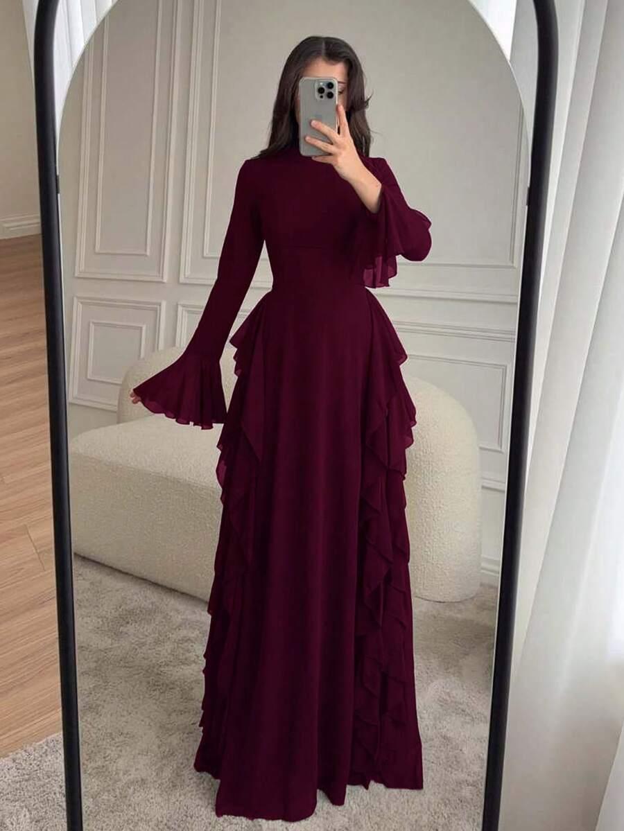 BORDOWA MAXI SUKIENKA 