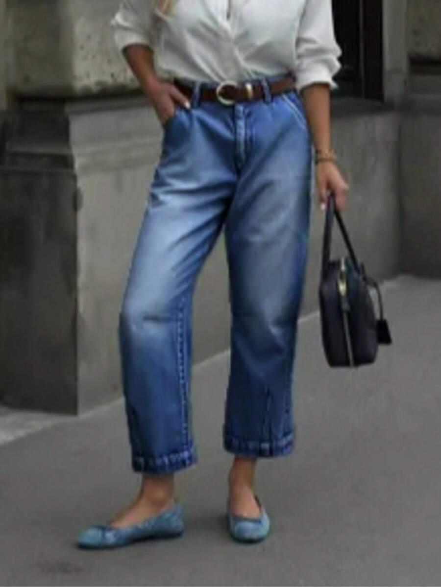 NIEBIESKIE SPODNIE JEANS